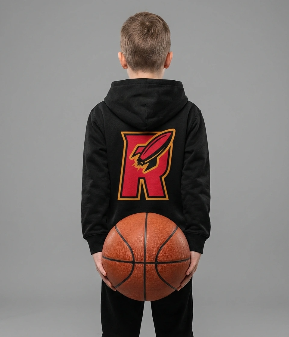 Reading Rockets Basketball Premium Embroidered Junior Hoodie